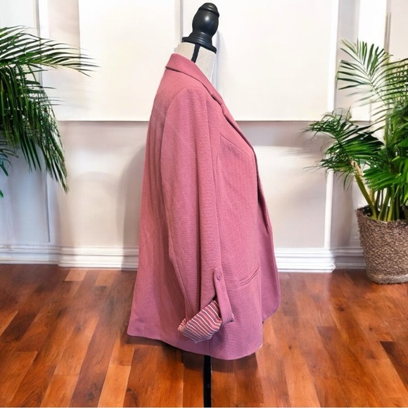 41 Hawthorn Natalie Knit Blazer - 1X - Dusty Pink (Reads as Purple on Tag) - Picture 3 of 15
